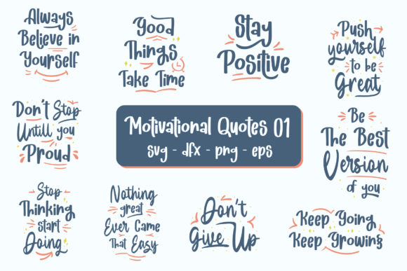 Download Motivational Quotes Bundle Graphic - Premium Bundle