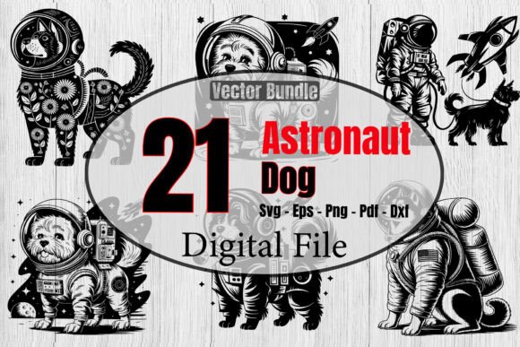 Download Astronaut with Dog Svg Bundle - Dog svg bundle Collection