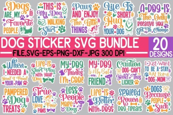 Download Dog Sticker SVG Bundle, Dog SVG Bundle - Dog svg bundle Collection
