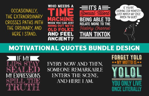 Download Motivational Quotes Bundle for T-shirt - Premium Resources