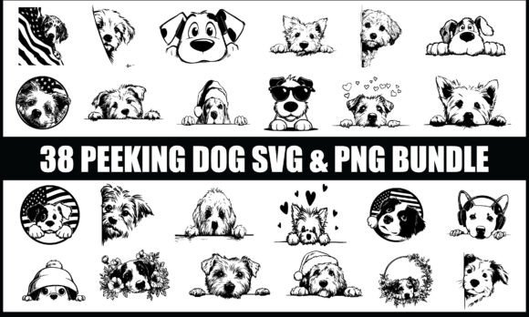Download Peeking Dog SVG Bundle, Pet Lover Gifts - Dog svg bundle Collection