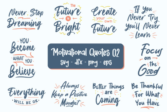 Download Motivational Quotes Bundle Graphic - Premium Resources